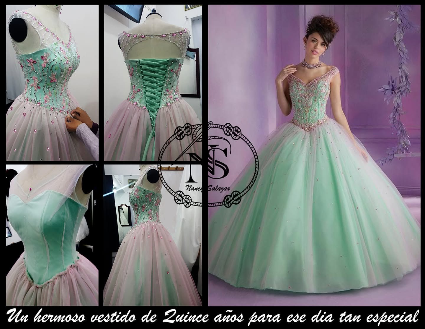 Menta y rosa
